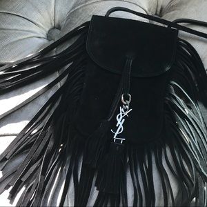 Ysl suede fringe cross body. Never worn